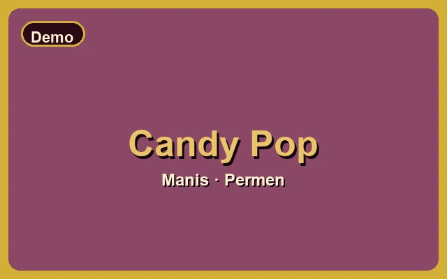 Candy Pop — Game Demo gratis online Wismabet manis