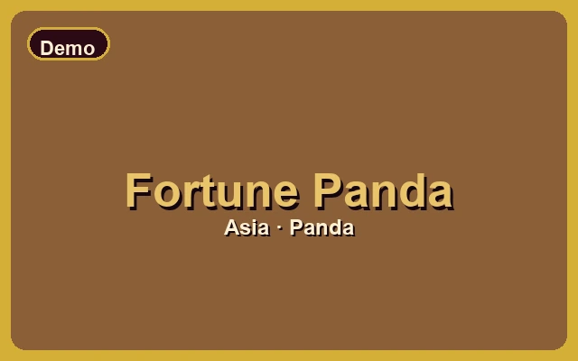 Fortune Panda — Game Demo Wismabet dengan deposit DANA