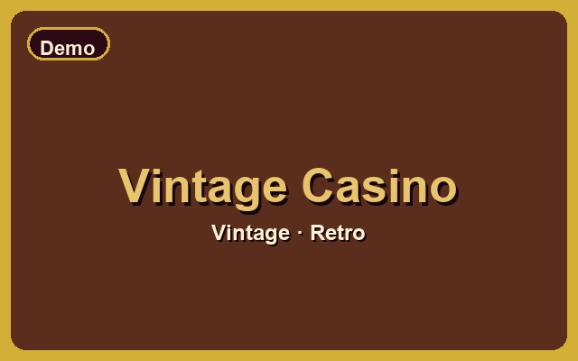 Vintage Casino — slot DANA online Indonesia tema kasino jadul